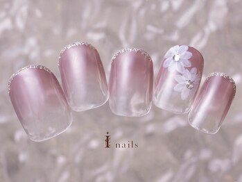 アイネイルズ 町田店(I nails)/グラデーションフラワー7980円