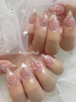 パピーネイル 北千住店(PUPPY NAIL)の写真/ワンホン・韓国ネイル特化の可愛いデザイン！季節感のある今っぽデザインをご提案♪是非一度お越しを◎