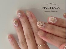 ネイルプラザ 河原町OPA店(NAIL PLAZA)/フラワーニュアンスネイル