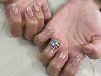 ケーズネイル製作所/マグネットネイルにビジュー