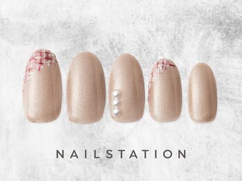 ネイルステーション たまプラーザテラス店(NAIL STATION)/冬の大人ツイード／パラジェル