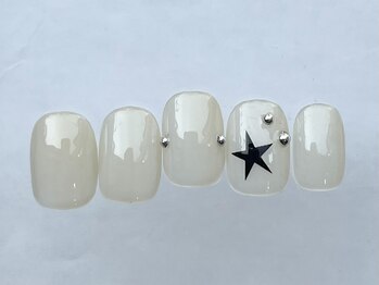 アイネイルズ 恵比寿店(I nails)/ホワイト星