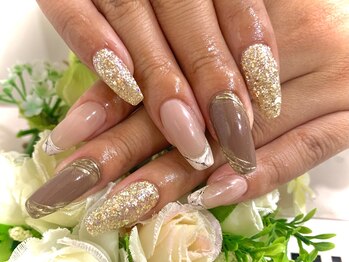 ネイルサロン ドレス(Nail Salon Dress)/［坂田］フレンチ大理石　:）