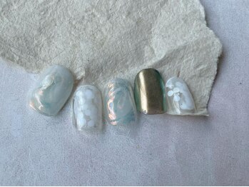 アイネイルズ 梅田店(I nails)/インクもやもやニュアンス