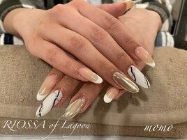 ミラー×ニュアンスネイル