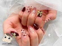 ネイルサロン ライトウェーブ 松本駅前店/グラデ×ハートネイル♪