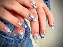 ヌル ネイル 堀江(NURU NAIL HORIE)/ブルべ春色ニュアンスネイル☆