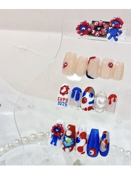 ルチェーレ(Lucere)/大阪万博☆ミャクミャクネイル