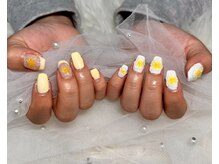 ジェー エス シー ネイル(J.S.C.nail)/ハイビスカス/フレンチネイル