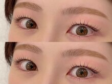 美眉スタイリング＋まつげパーマ、パリジェンヌ（上）¥9500