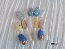 モア(moa)/夏ネイル　マグネット　ひまわり