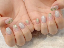 ＃ニュアンスネイル＃押し花