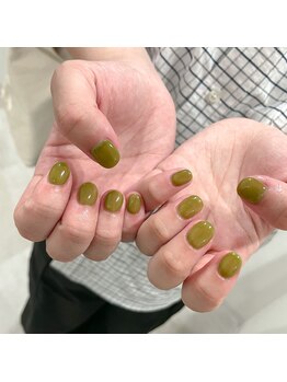 ワイズビューティー 天王寺店(y's beauty)/☆くすみピスタチオネイル☆