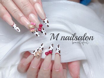 Mネイル/フレンチ｜レオパード