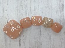 アルセア 上野御徒町店(Alcea)/フラワーネイル　手描き　ミラー