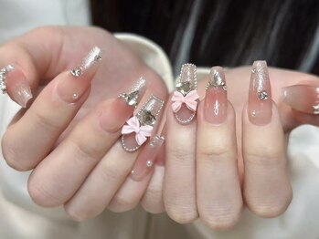 ウサギネイル 新大久保店(usagi nail)/リボンネイ