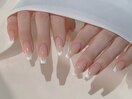 白フレンチのナチュラルネイル