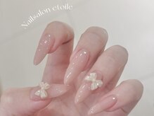 エトワール(etoile)/ワンカラー×リボンネイル♪