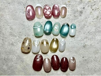 アールラッシュ アンド アールネイル(Rlash & r.nail PRODUCED BYα)の写真/《豊富なアート×上品デザイン》季節感もトレンドも叶う大人の指先に★丁寧な施術で長持ち＆上質な仕上がり