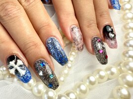 3Dアートネイル/クロス×ハート