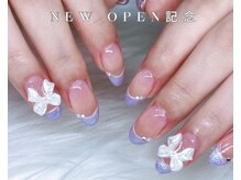 ビー 高槻(be)/マーブルネイル/ハートネイル