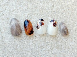 べっ甲ネイル/ニュアンスネイル