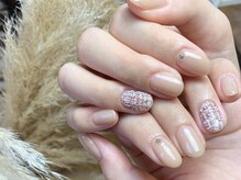 スノー ドロップ(Snow drop)/ツイードネイル