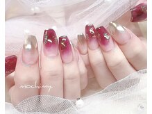 モチミィ(mochimy.)/＊ボルドーニュアンスネイル＊