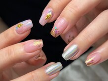 ネイルサロン プール ヴー(Nail Salon Pour Vous)/【夏定額】ミラーポイントネイル