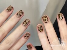 モアグラム 渋谷道玄坂店(More Glam)/マグネット　ヒョウ柄ネイル秋