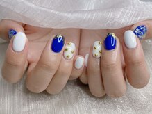 アイゴネイル 錦糸町(Aigoネイル)/ブルーツイードネイル【錦糸町】