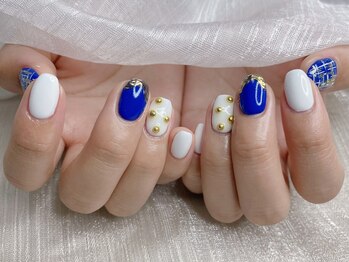 ブルーツイードネイル【錦糸町】