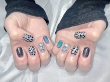 ヤシネイル(Yashi Nail)/ゴージャス持込 レオパード柄