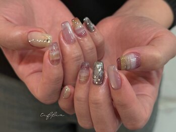 ネイルサロン ティフィン(tiffin)の写真/手元が華やかに♪長さ出しで思いきり可愛いアートが楽しめる★ナチュラルな長さ出しでスラっと美しい指先に