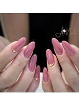 アイネイルズ(Ai nails)/大人なピンクネイル
