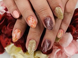 DC☆25 紅葉ネイル