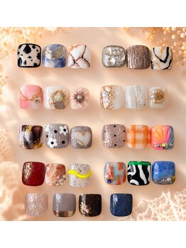 エンネイル 富田林店(EN_NAIL)の写真/【フットネイル☆デザイン】20種類以上の中からお選び頂けます^o^