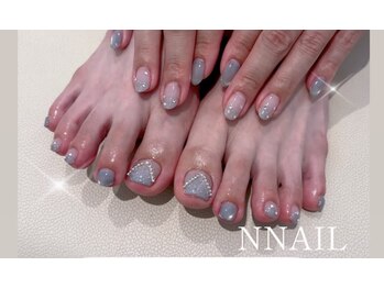 エヌ ネイル(N NAIL)の写真/夏に向けて足元楽しみたい方必見！豊富な定額フットネイルデザインで理想の指先を叶えるサロンです☆