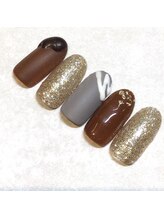 ライト ネイルズ ニシノミヤ(light nails NISHINOMIYA)/チョコレートネイル☆