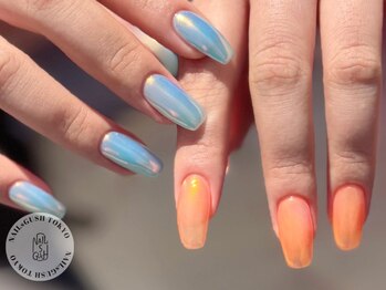 ネイルズガッシュ 溝の口店(NAILs GUSH)の写真/≪洗練されたシンプル可愛いデザインがいっぱい≫シンプルだけど存在感があるデザインで指先を彩る♪