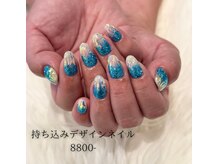 ミント(MINT)/フィルム×ブルーラメ