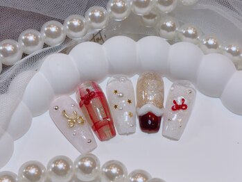 きらきらネイルサロン/クリスマスデザイン/冬ネイル