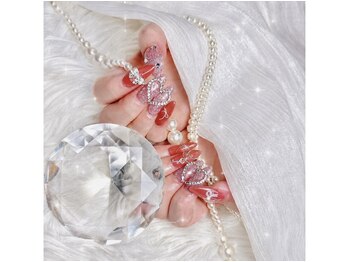ラヴィーネイル(Ravie nail)/きゅるきらリボン×ハートネイル
