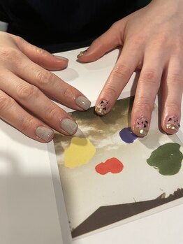 テンネイル(ten. nail)/ワンカラー+アート5本