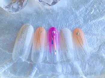ネイル シーグラス(nail seaglass)/シンプル定額