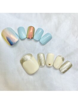 タネモト(Tanemoto)/6月フットネイル¥7700