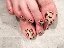 プルメリア(Plumeria)/【フット】レオパード×ビジュー