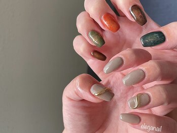 エレガネイル(elega nail)/カラフル*ニュアンスネイル