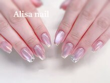 アリサネイル(ALISA NAIL)/マグネットミラーデザインネイル
