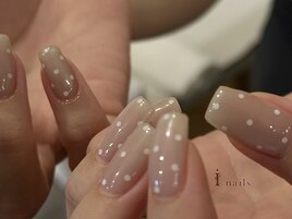 ミルキーマグネットドットネイル